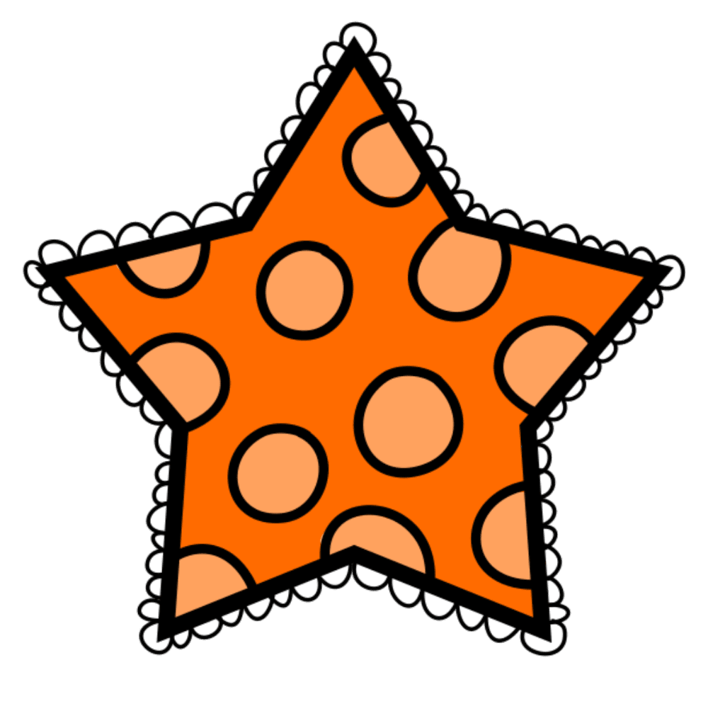 Star sharing sunday clipart creative clips art for kids background