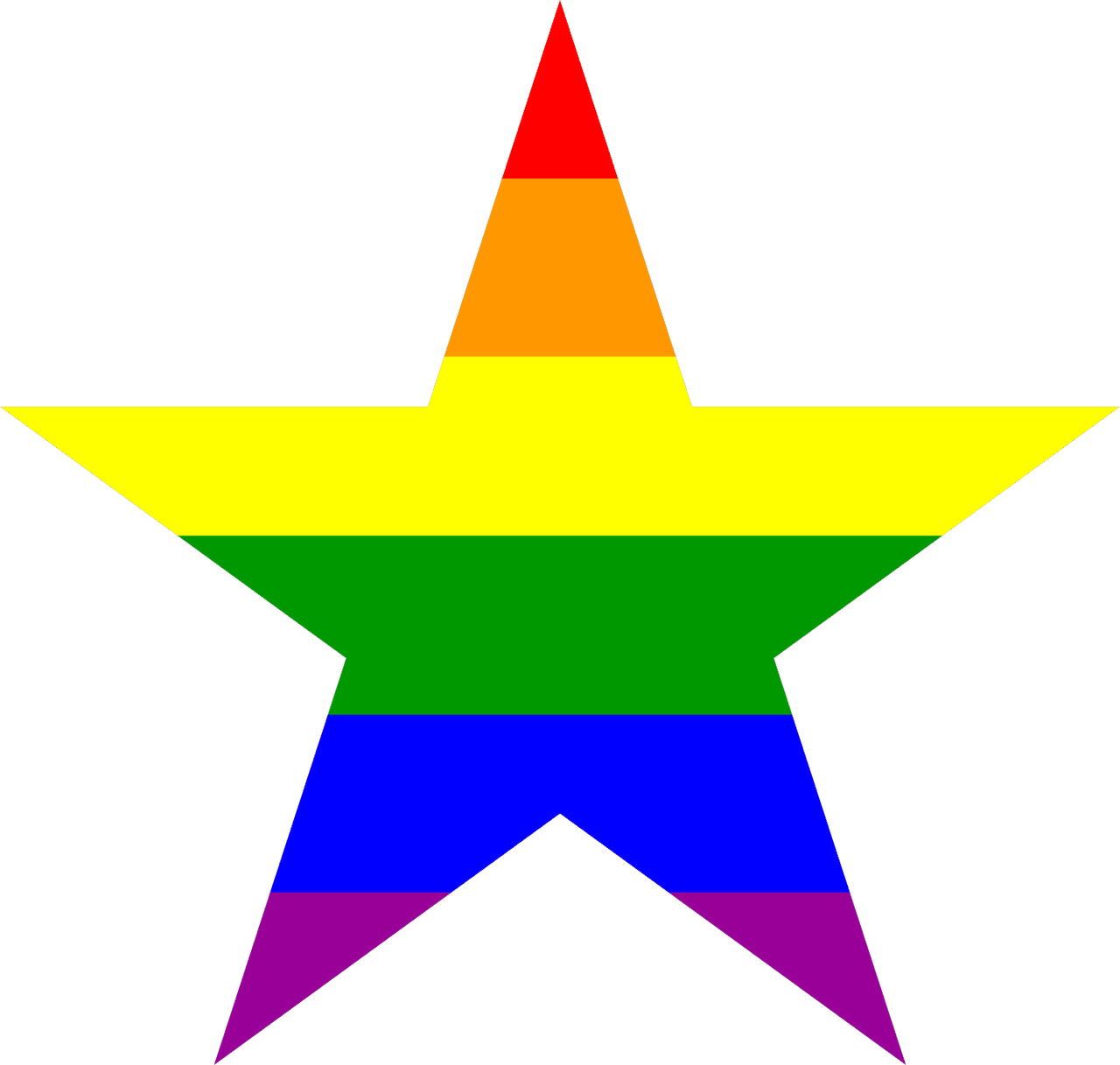 Rainbow pin page clipart image