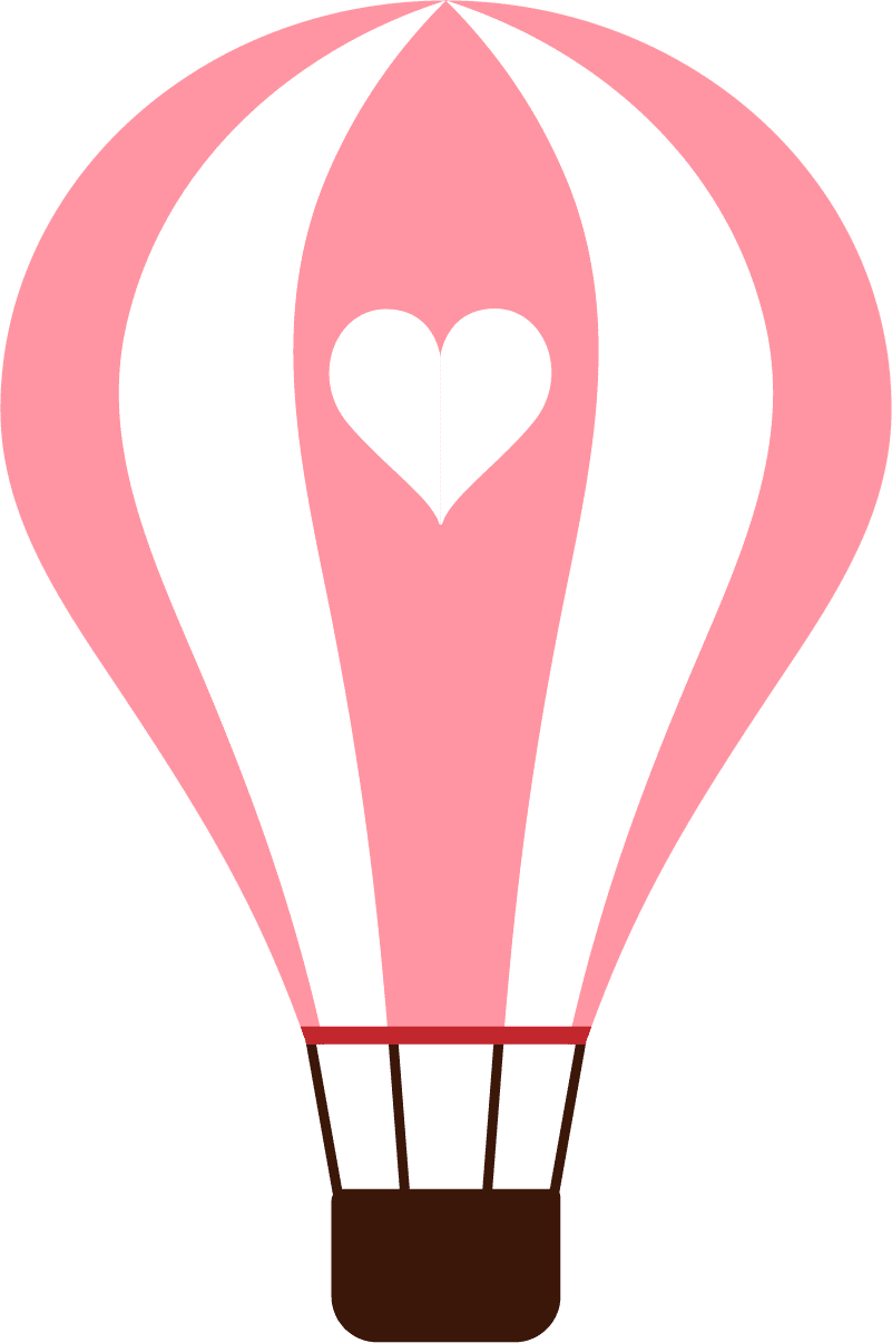 Balloon vector bal de ar quente rosa clipart full size pinclipart