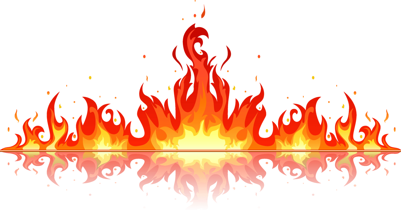 Flame fire logo vector brand clipart