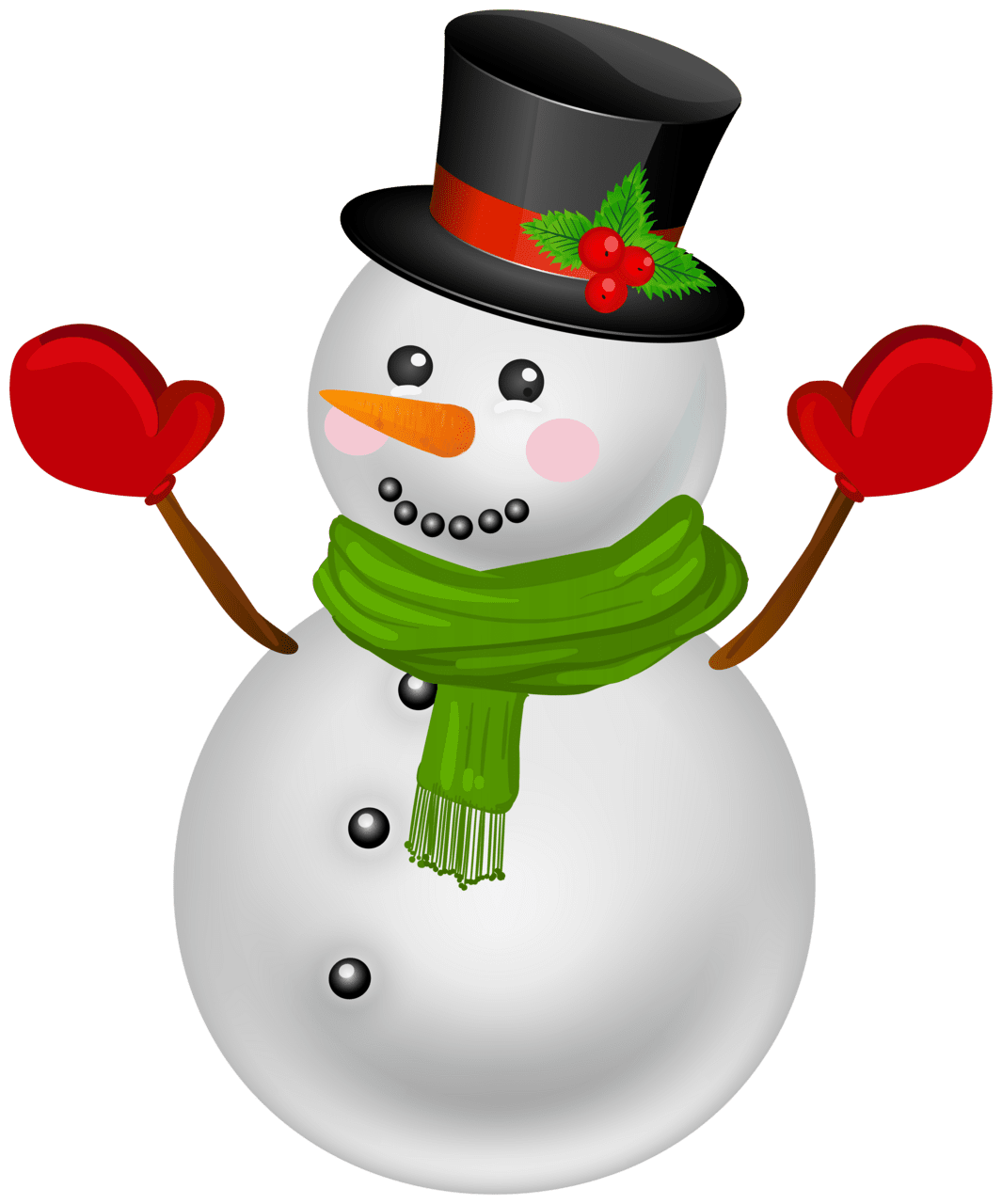 Festive snowman clipart photo