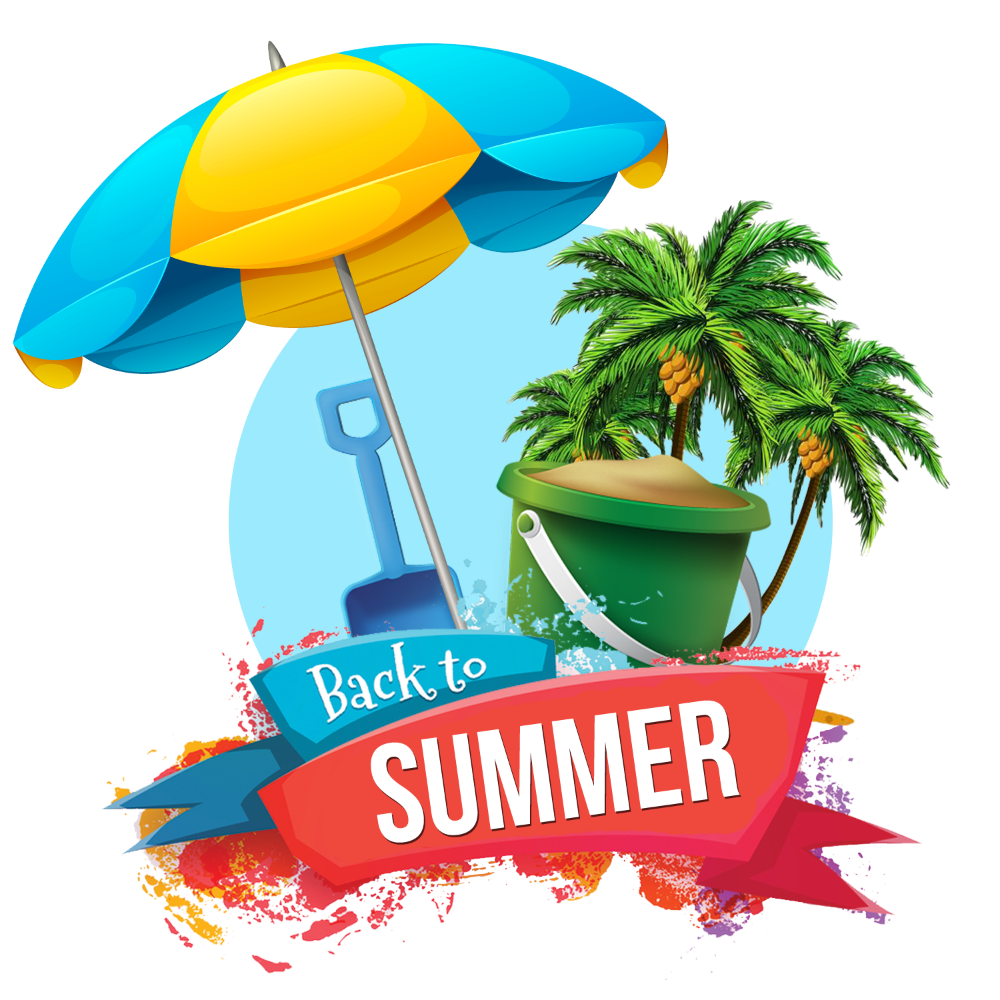 Beach back to summer clipart background photo with text large images transparen