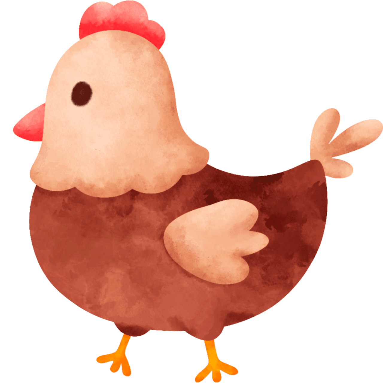 Chicken pin page clipart image 2