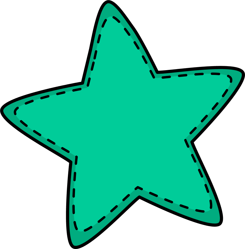Star pin page clipart free