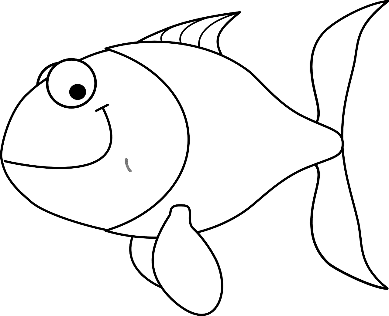 Fish nature smiling vector graphic clipart