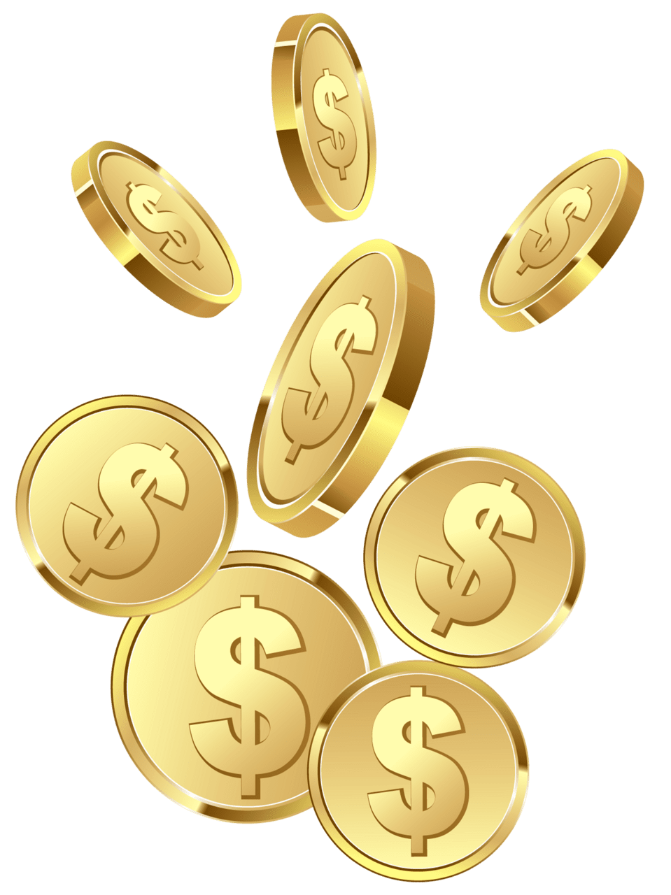 Gold coins toy money how to make clipart logo