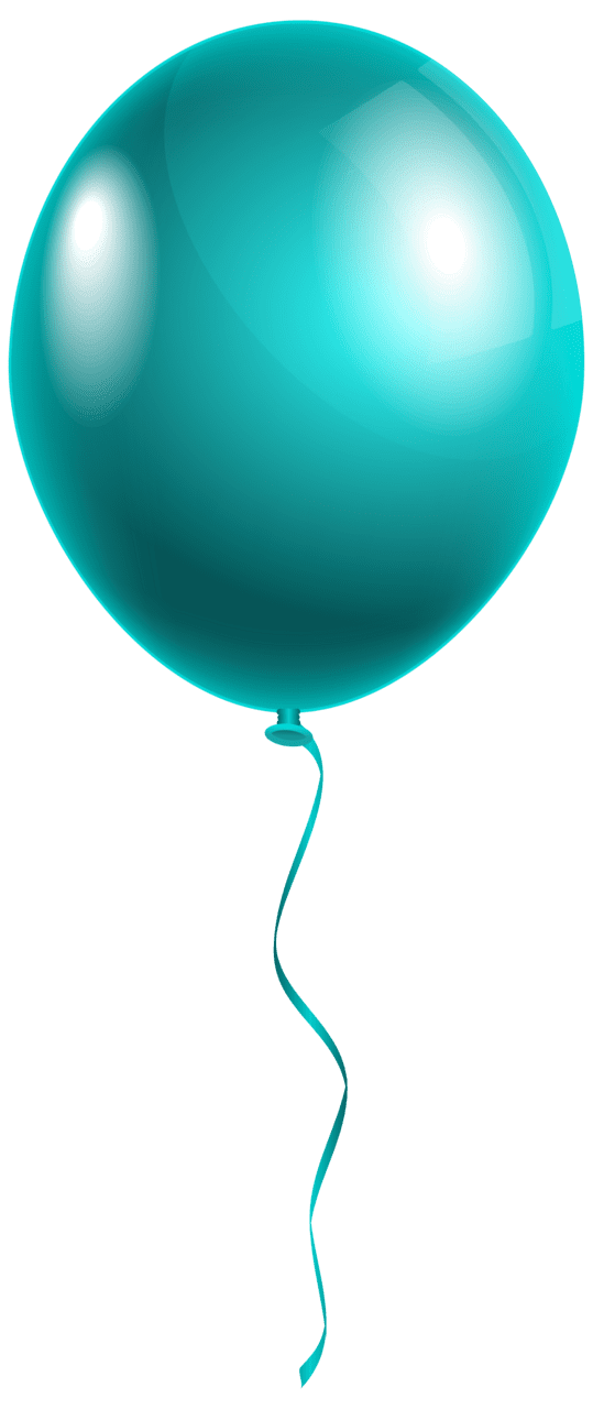 Gle modern blue balloon clipart image