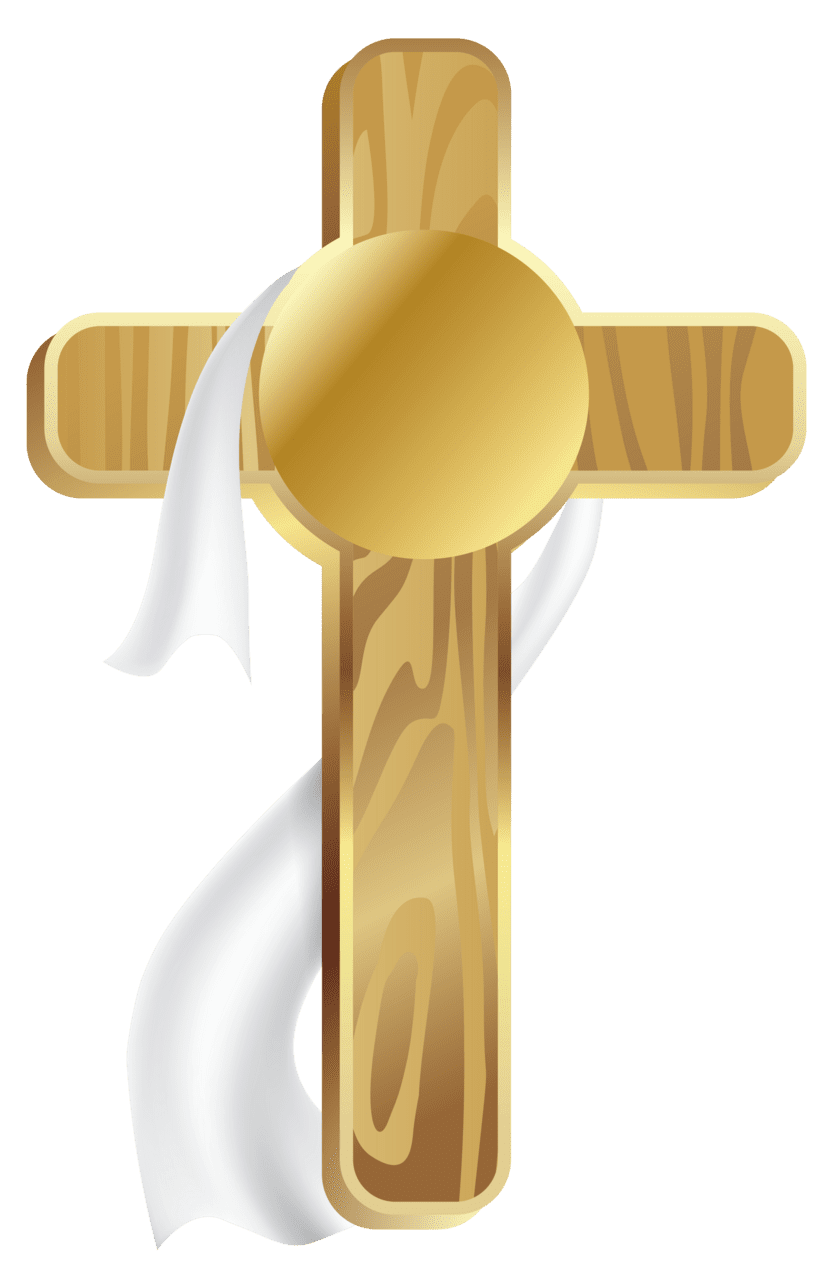 Wooden cross picture clipart