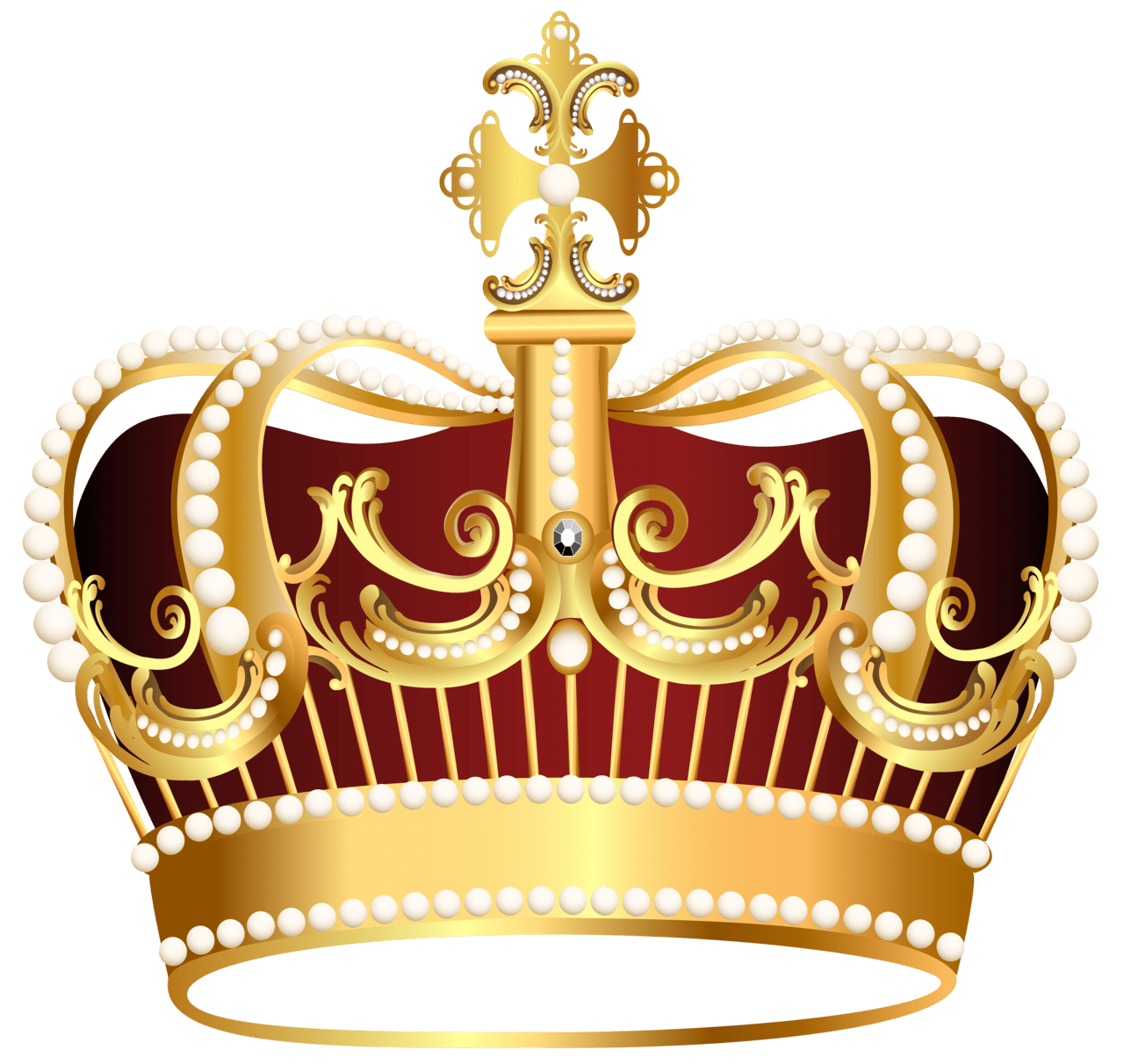 Golden crown clipart image