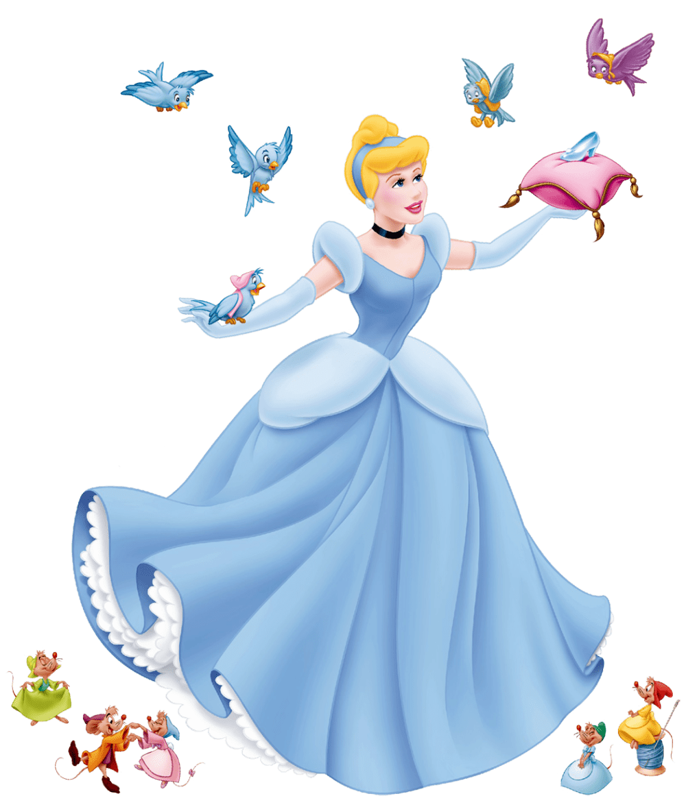 Bird background cinderella clipart