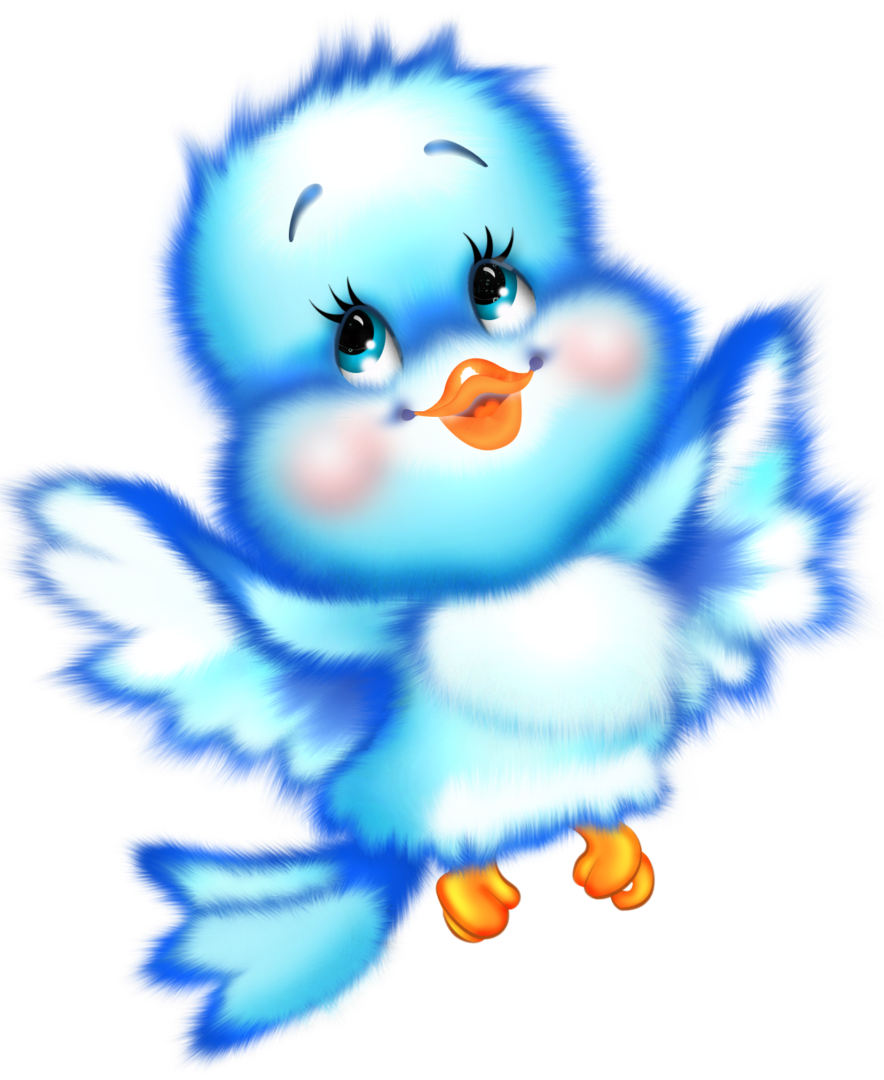 Cute bird cartoon clipart free