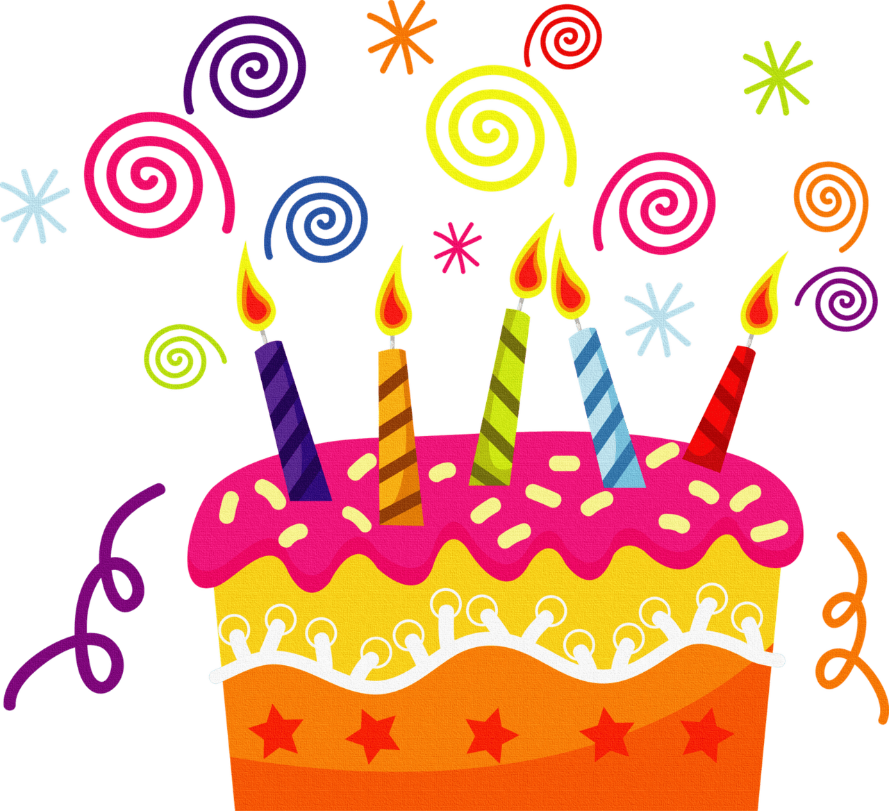 Birthday cake happy sale clipart logo