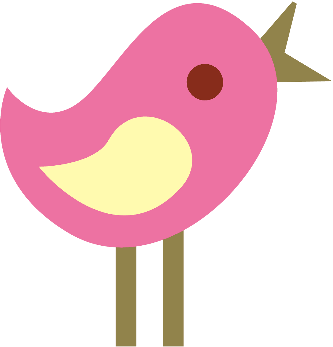 Cute tweet bird clipart free