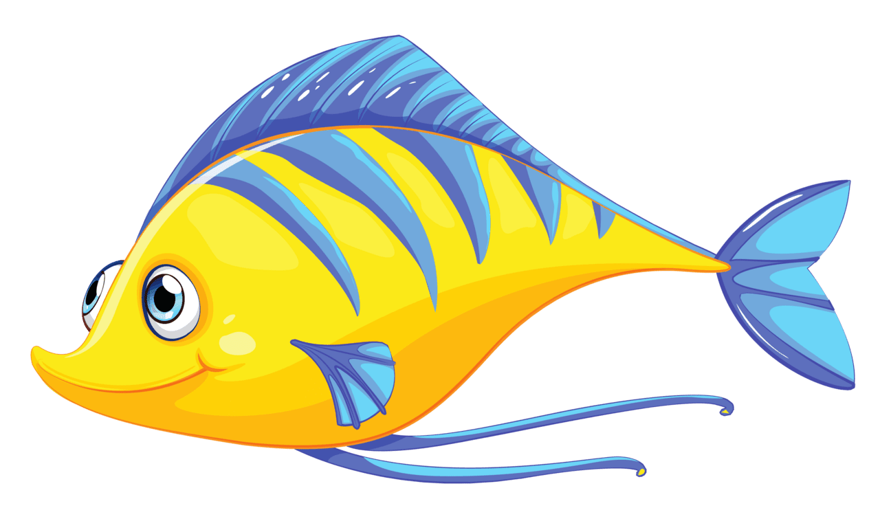 Fish pin page clipart free