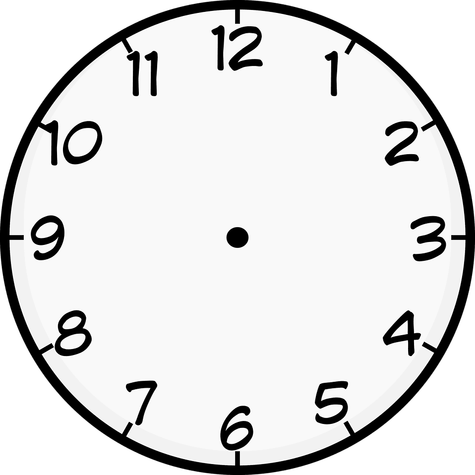 Clock photo of clipart