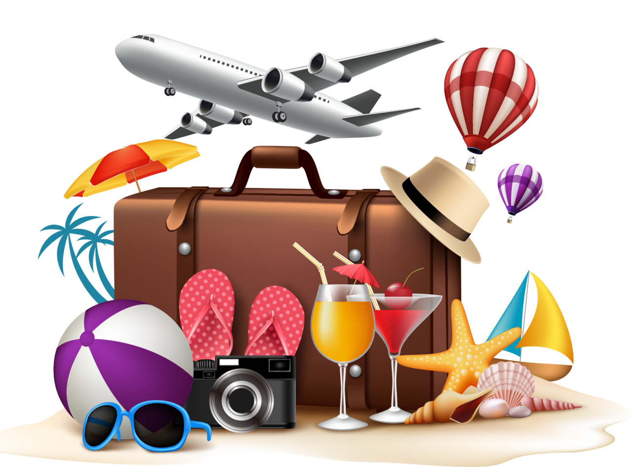 Airplane travel activity marketplace software clipart picture