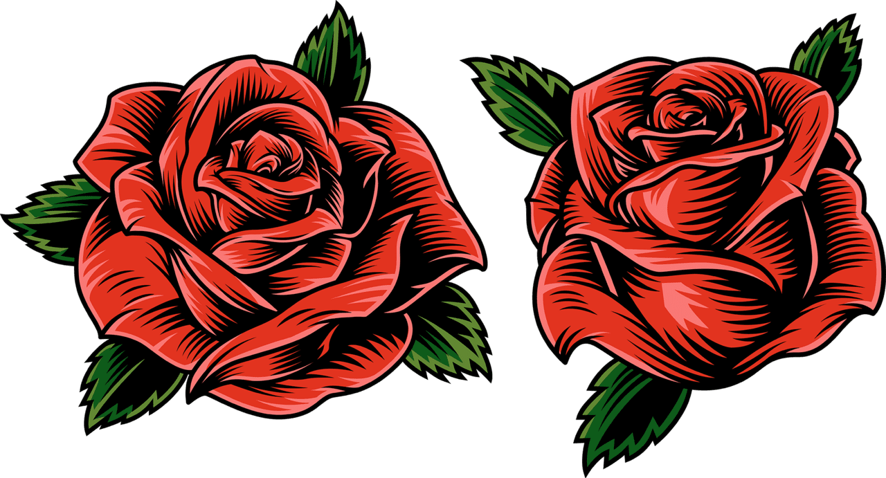 Red rose clipart free 2