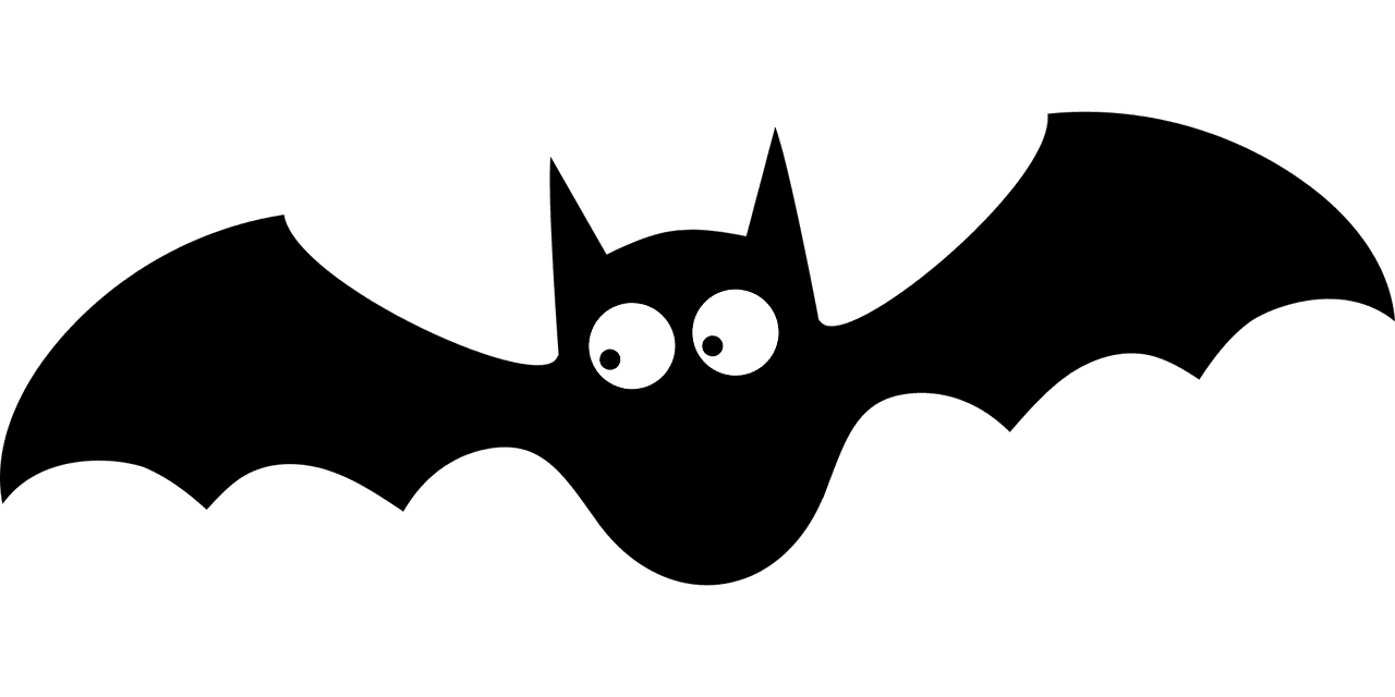 Bat silhouette halloween vector graphic clipart 2