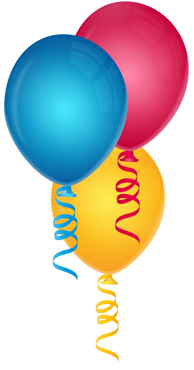 Three balloon clipart free