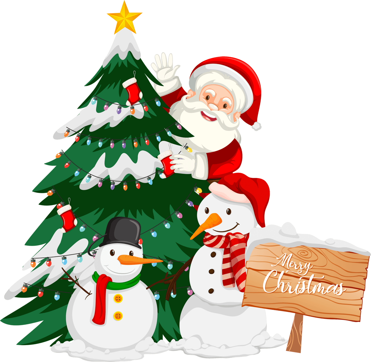 Jingle bell merry christmas clipart free