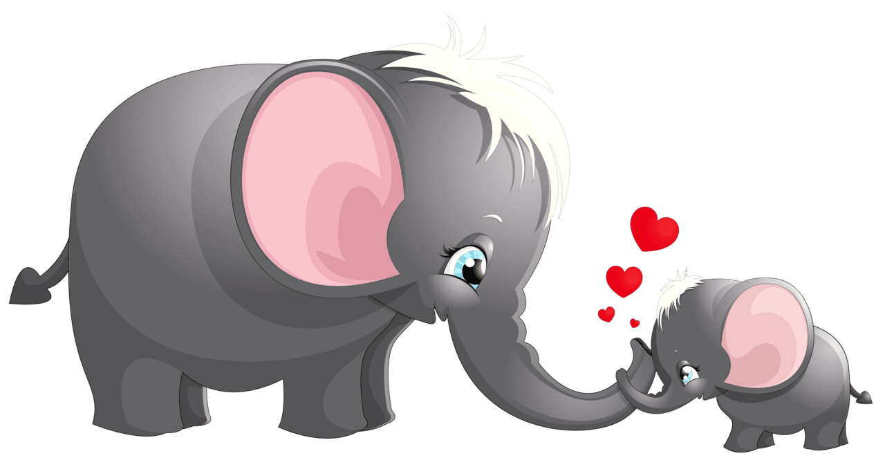 Elephant pin page clipart vector