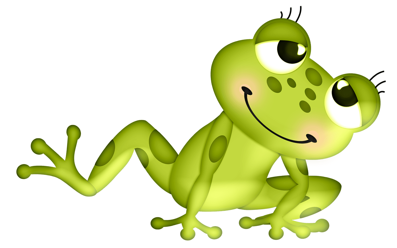 Frog pin page clipart background 4