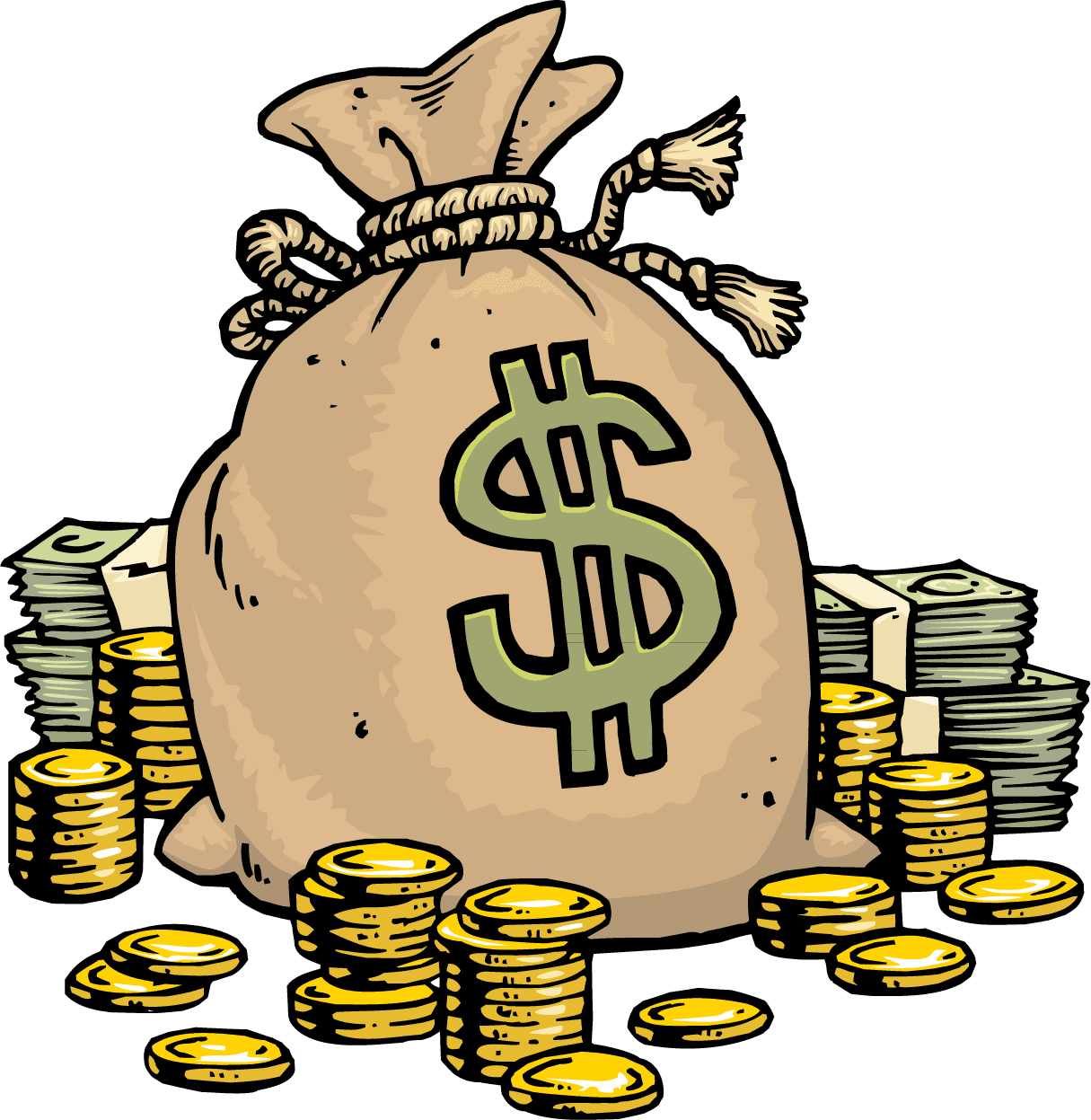 Money pin page clipart image 2