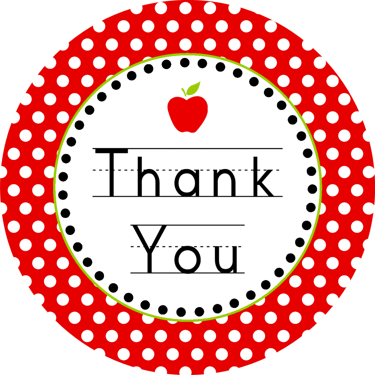 Thank you back to school banner teacher appreciation printables ts clipart image