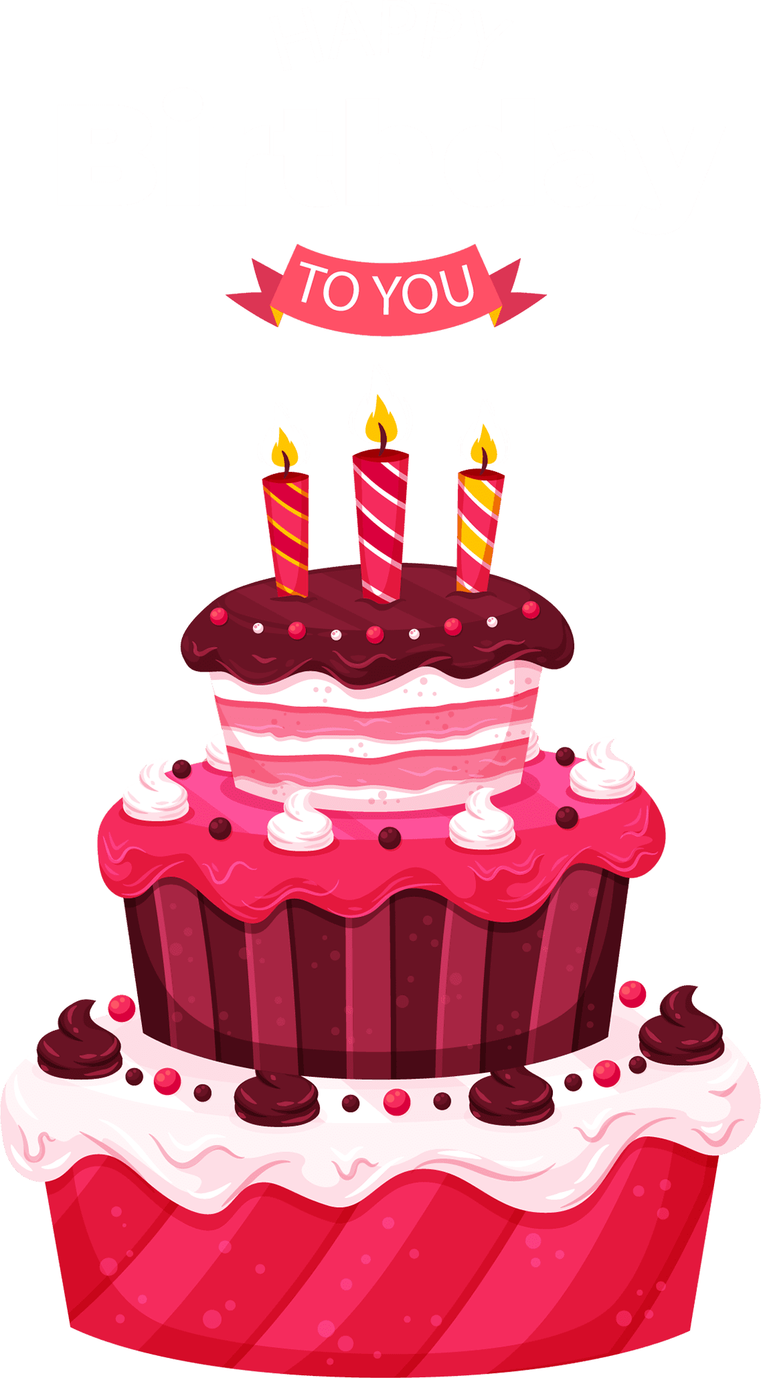 Birthday cake doll clipart background