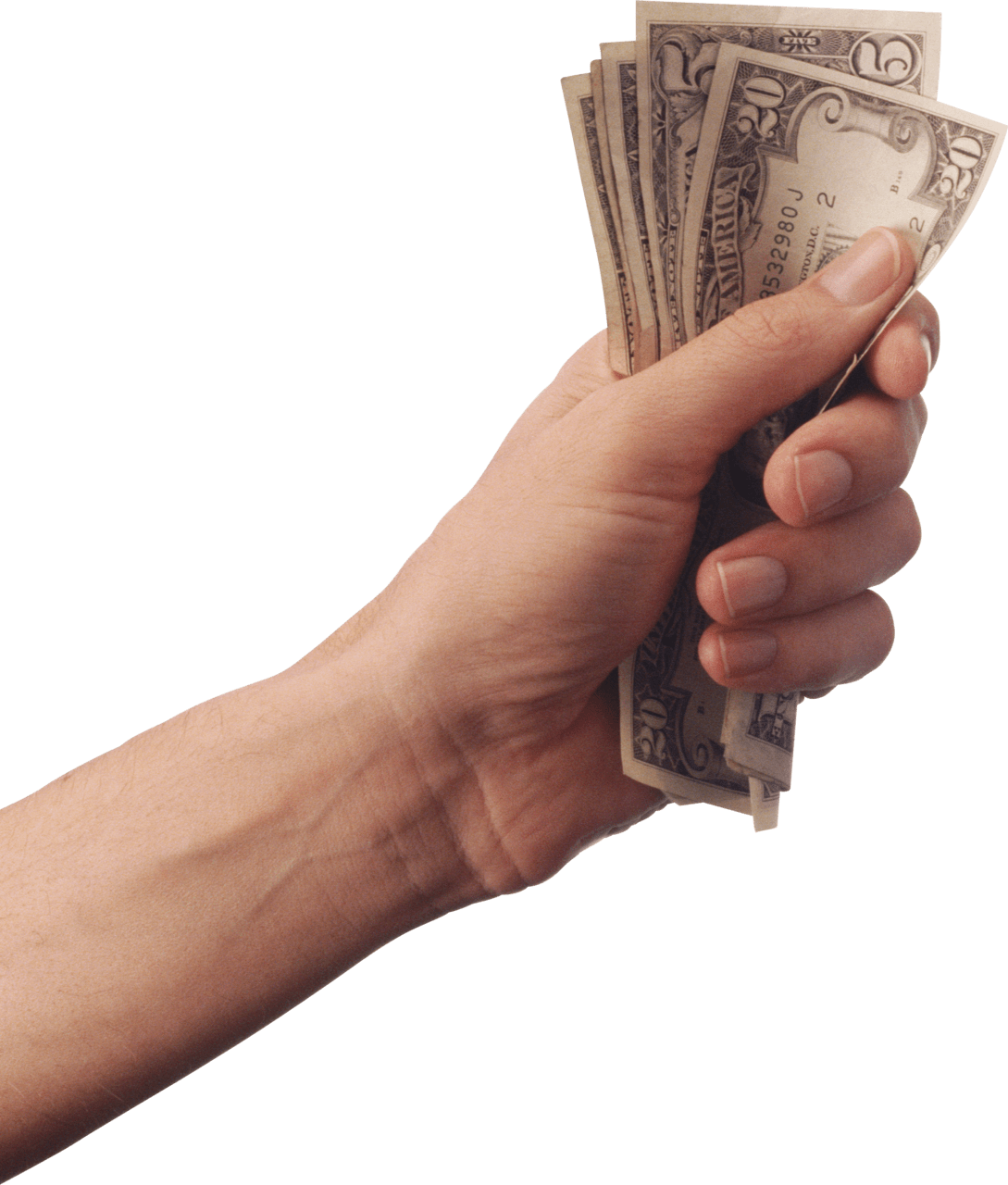 Money hand clipart background