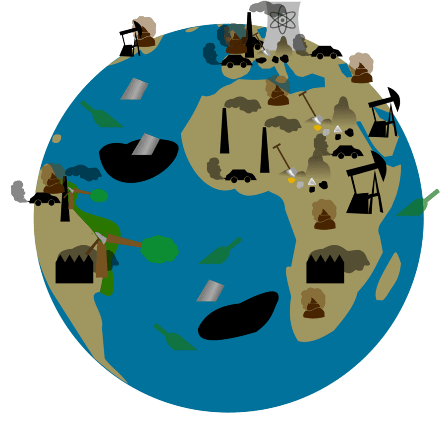 An earth full of pollution by thegoldenbox deviantart clipart free