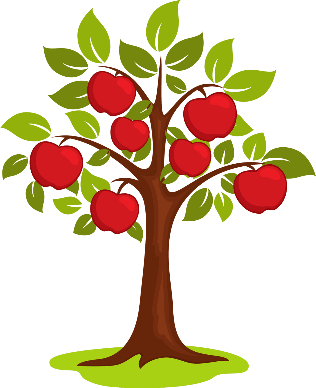 Cartoon clipart apple tree large size image pi 2