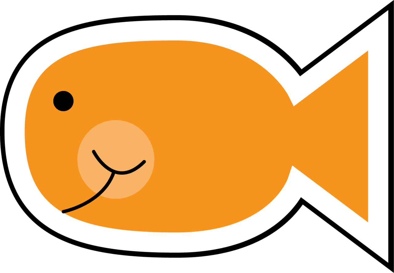 Gold fish clipart background