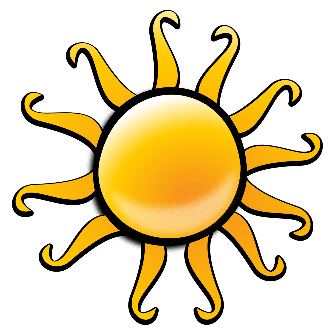 Sun clipart background 2