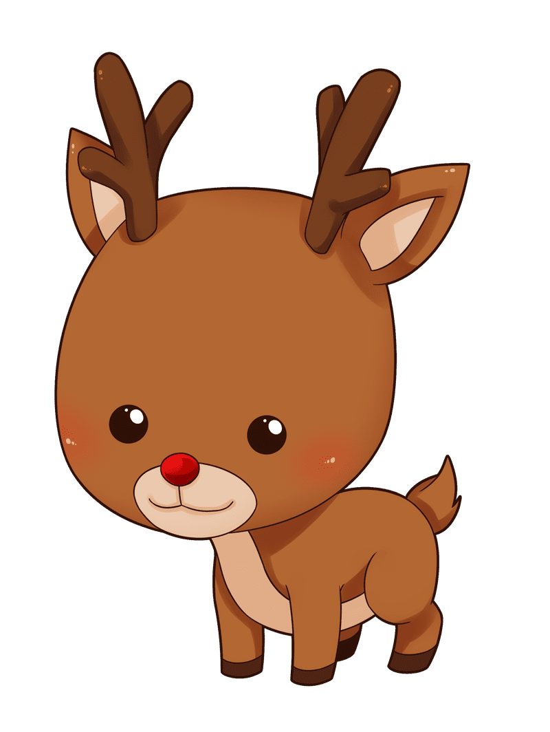 Cute baby reindeer clipart szylui suggest image