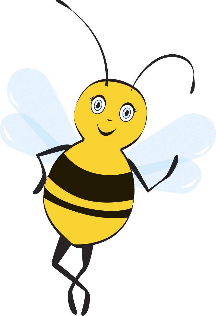 Bee pin page clipart logo 4