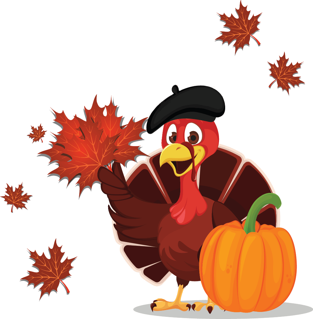 Thanksgiving chicken image vector happy thanksgiv turkey pictures greet gs clipart