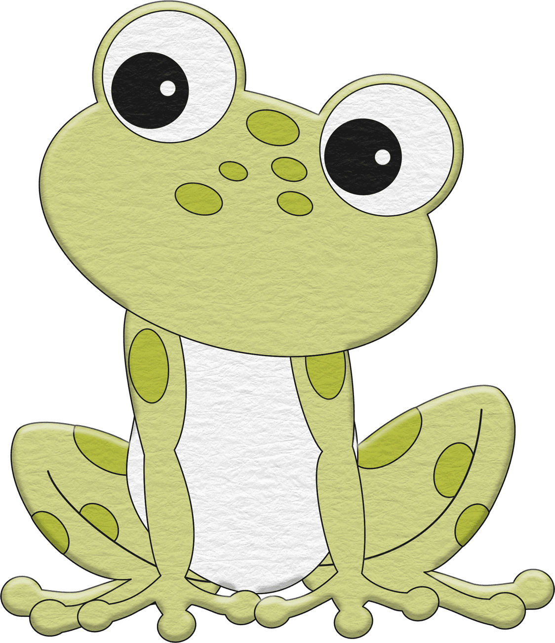 Frog pin page clipart picture