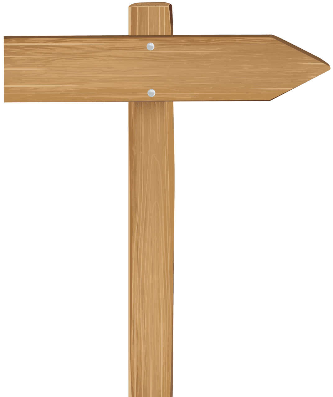 Cross wooden arrow sign clipart image