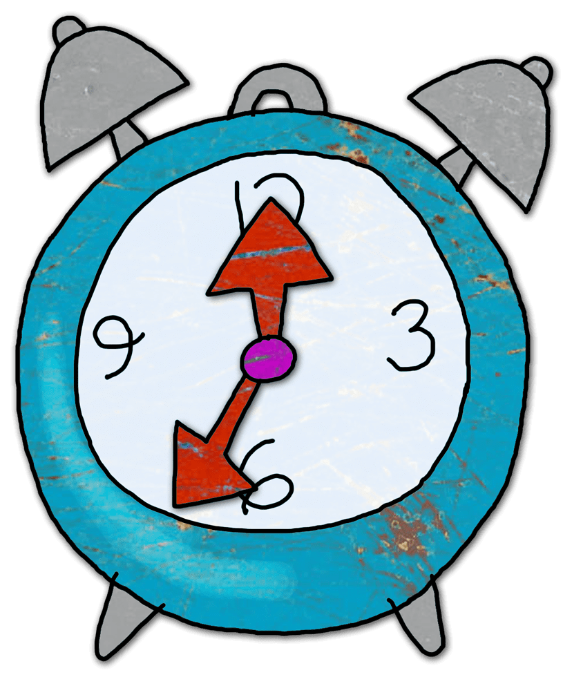 Clock pin page clipart photo 2