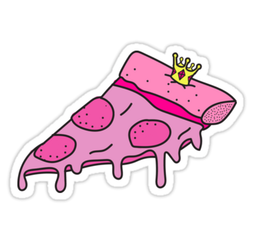 Pizza sticker clipart logo