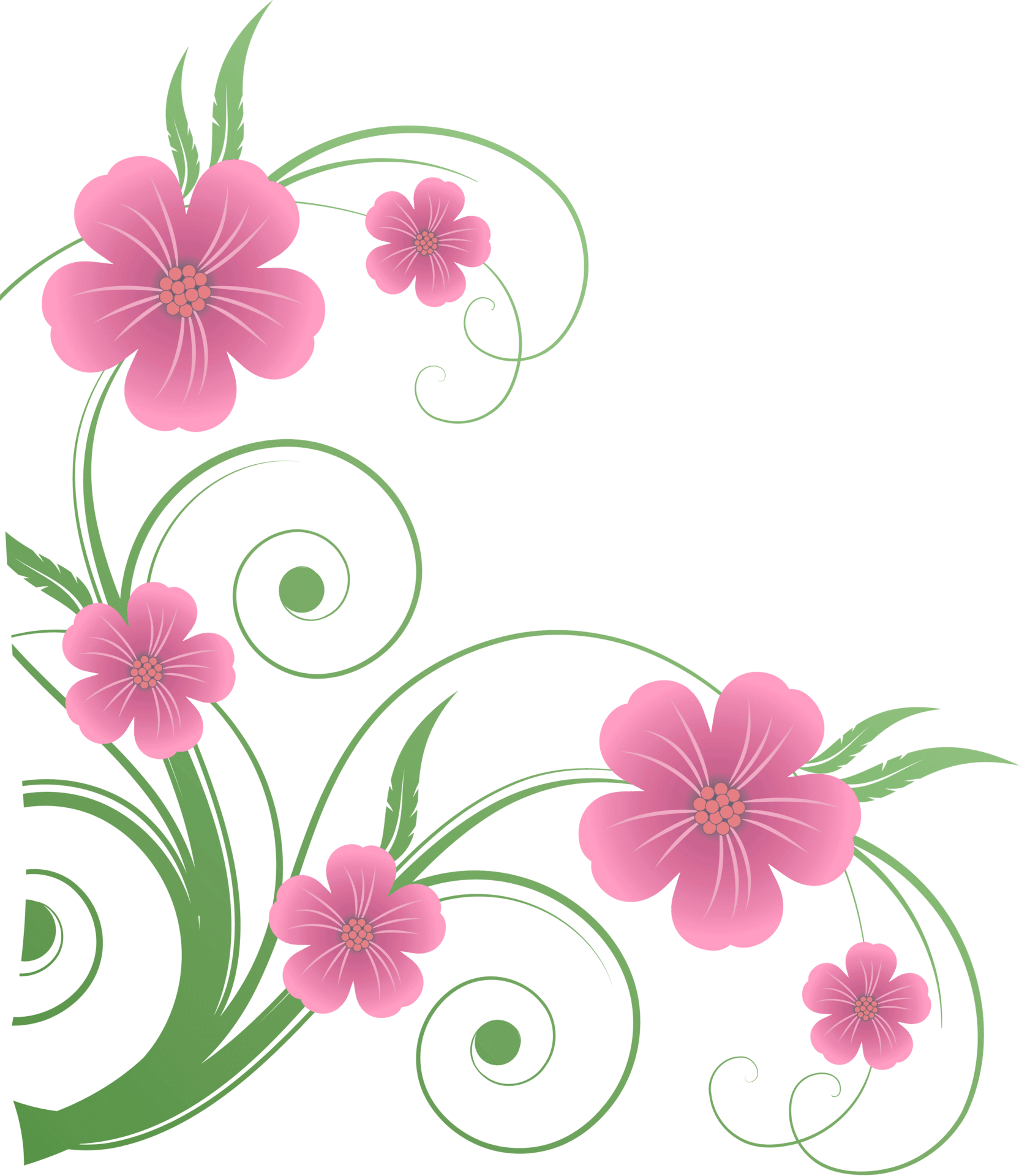 Flower guest bies page clipart de flores clips arte flor vector