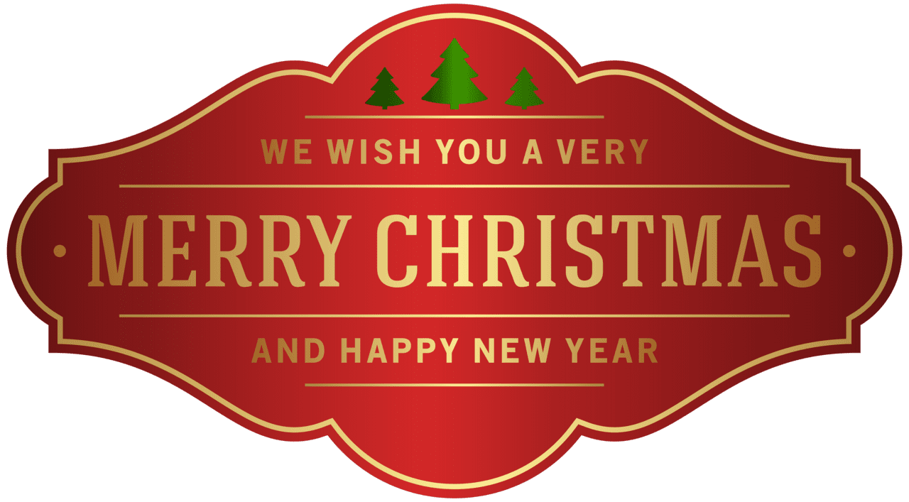 Merry christmas label clipart image banner banners labels