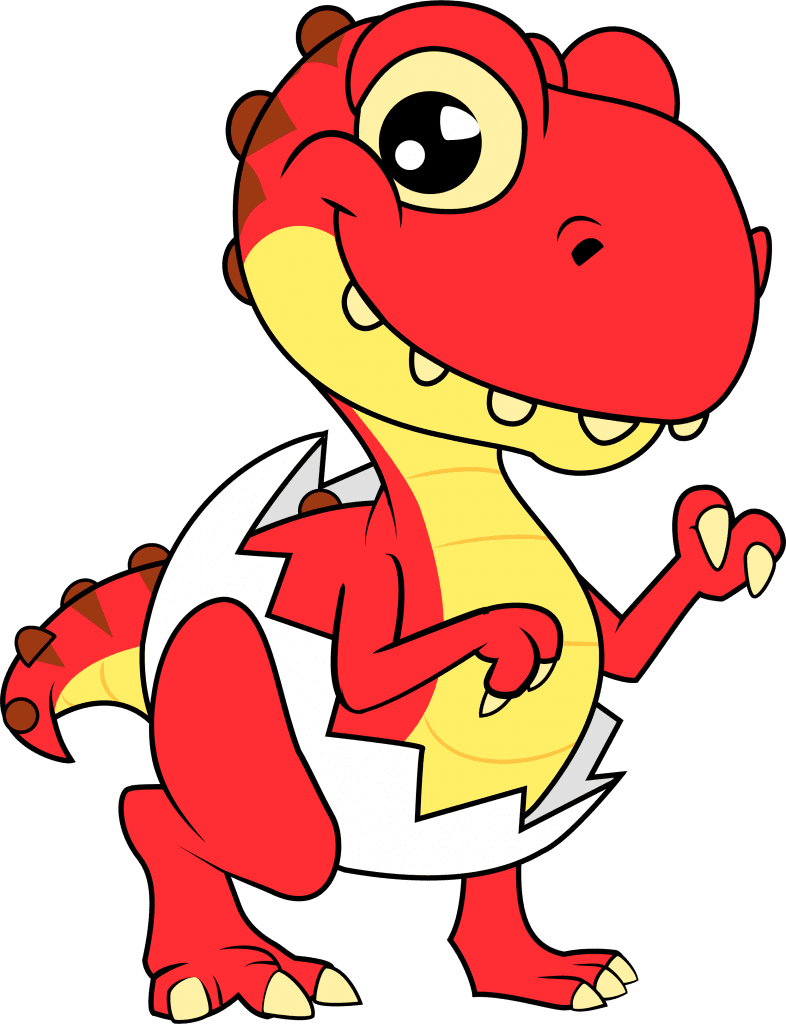 Shelldon the baby dinosaur ryan world clipart logo