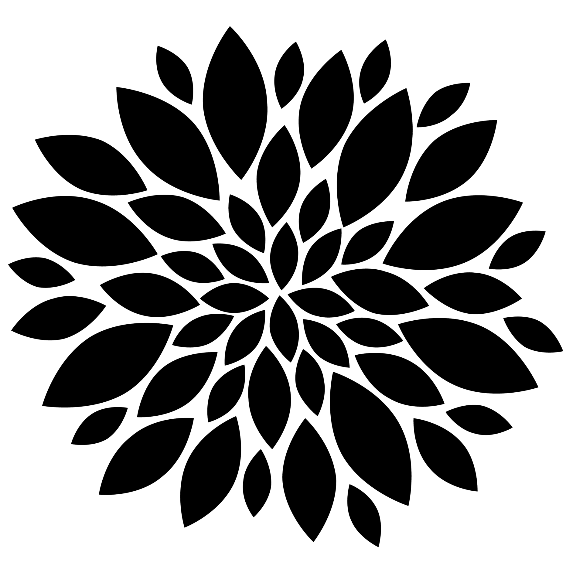 Flower black images clker vector clipart doma