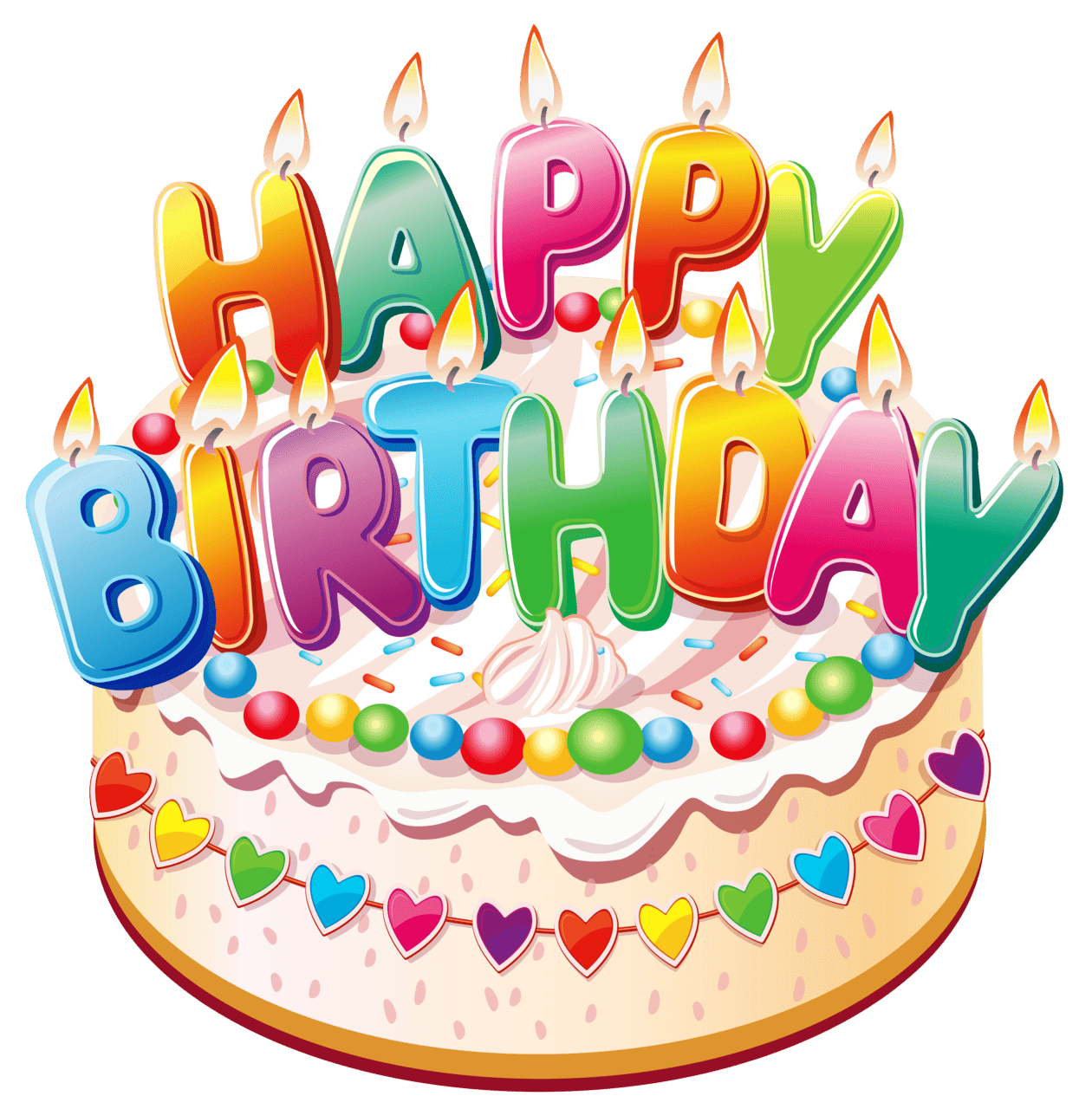 Happy birthday cake clipart picture