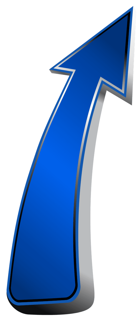 Up arrow blue clipart image art images