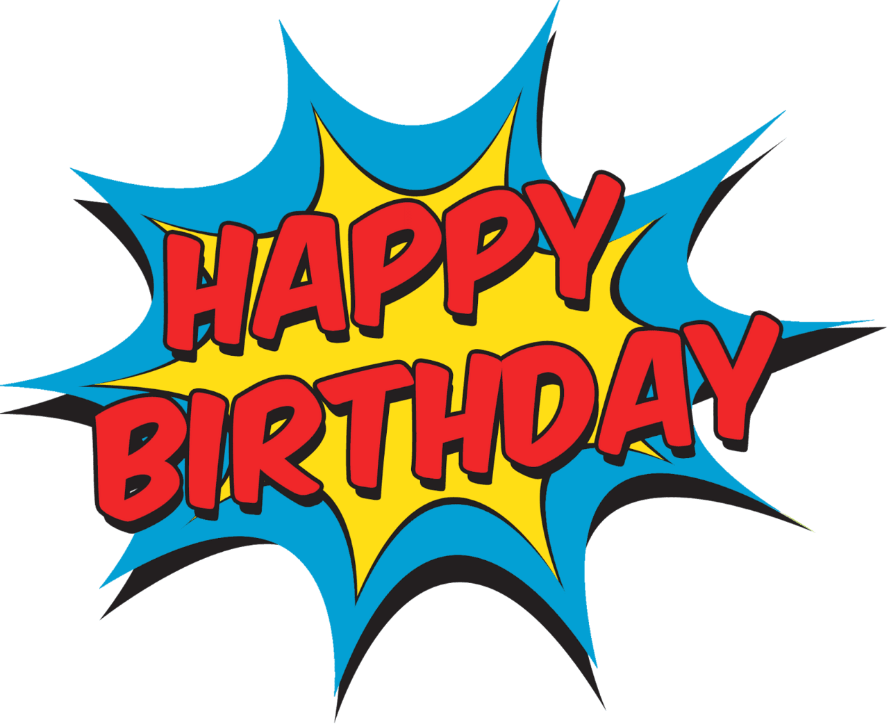 Happy birthday pin page clipart picture