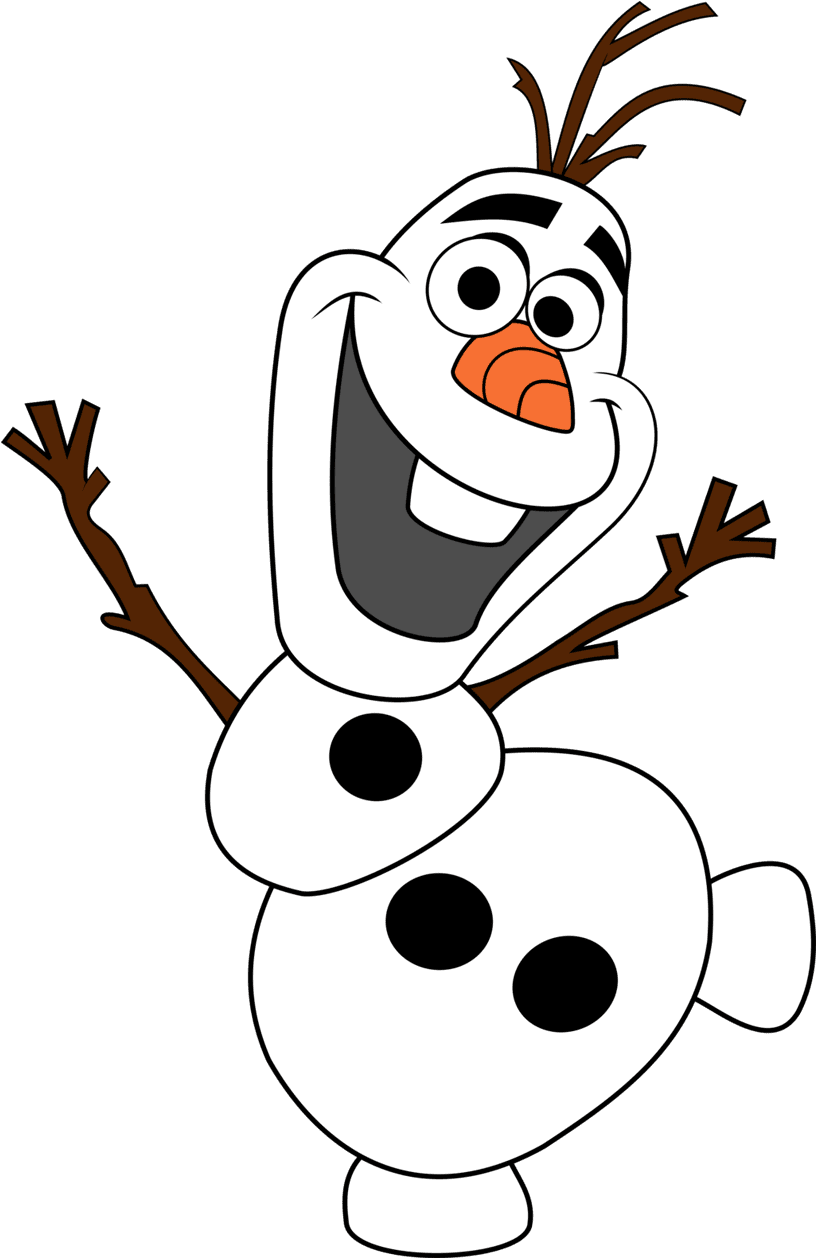 Sad clipart snowman olaf frozen cartoon full size pinclipart free