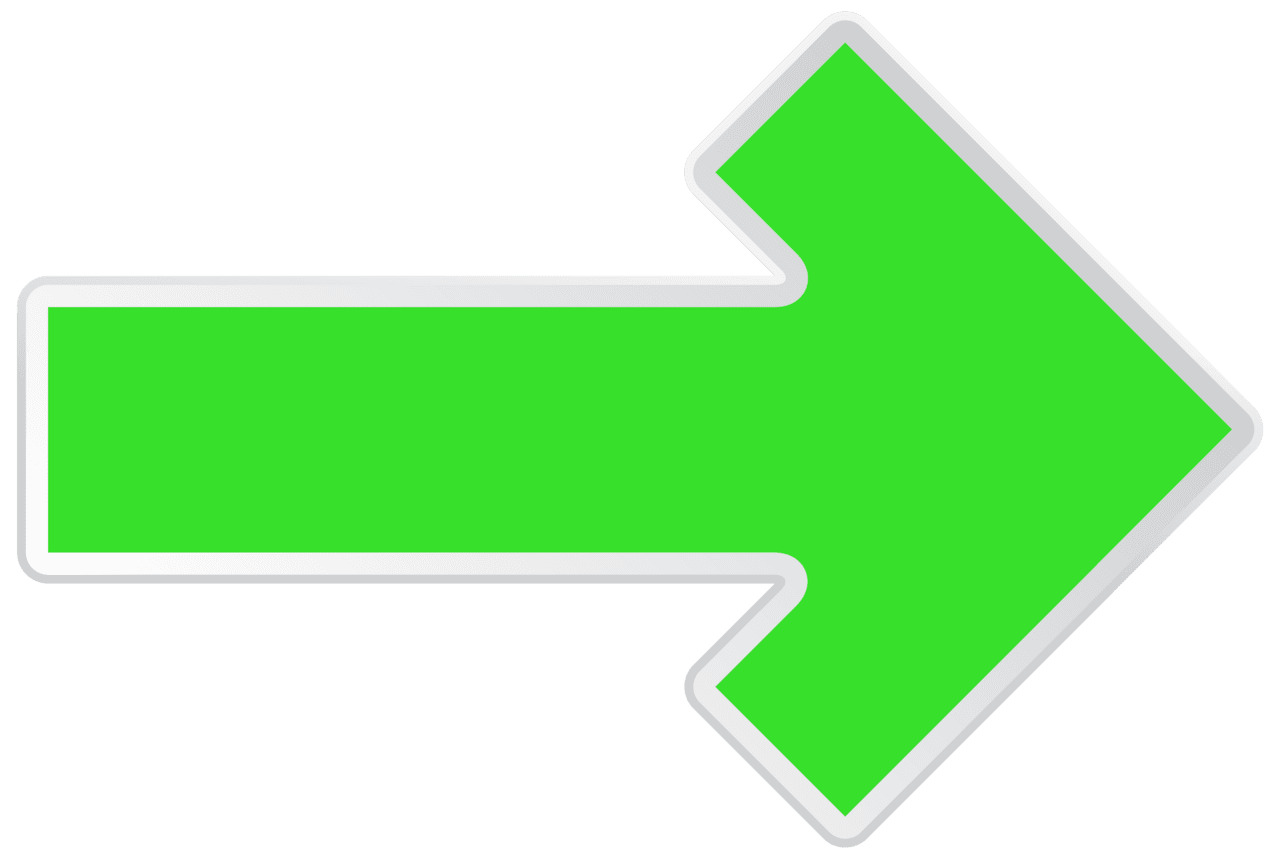 Arrow green right clipart image